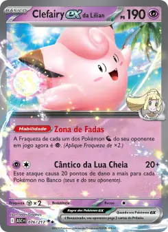Carta Lillie's Clefairy ex da coleção Ascended Heroes