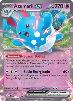 Carta Azumarill ex da coleção Ascended Heroes