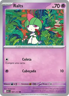 Carta Ralts da coleção Ascended Heroes