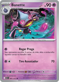Carta Banette da coleção Ascended Heroes