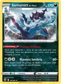 Carta Hisuian Samurott da coleção Astral Radiance