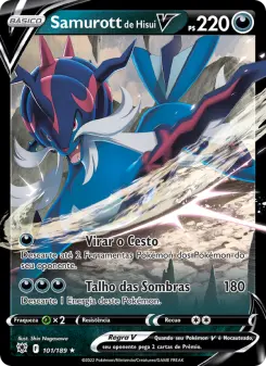 Carta Hisuian Samurott V da coleção Astral Radiance