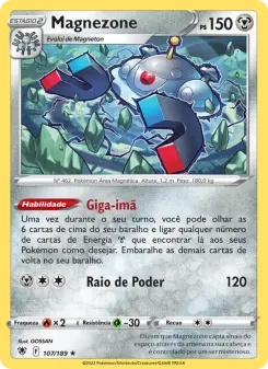 Carta Magnezone da coleção Astral Radiance