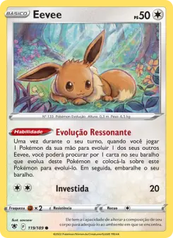 Carta Eevee da coleção Astral Radiance