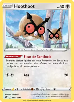 Carta Hoothoot da coleção Astral Radiance