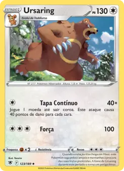 Carta Ursaring da coleção Astral Radiance