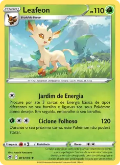 Carta Leafeon da coleção Astral Radiance