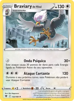Carta Hisuian Braviary da coleção Astral Radiance