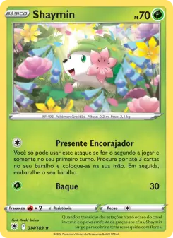 Carta Shaymin da coleção Astral Radiance