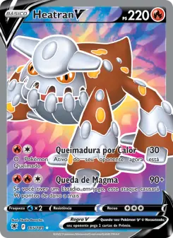 Carta Heatran V da coleção Astral Radiance