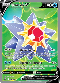 Carta Starmie V da coleção Astral Radiance