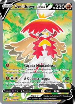 Carta Hisuian Decidueye V da coleção Astral Radiance
