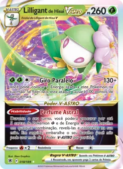 Carta Hisuian Lilligant VSTAR da coleção Astral Radiance
