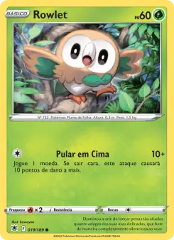 Carta Rowlet da coleção Astral Radiance