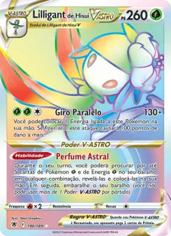 Carta Hisuian Lilligant VSTAR da coleção Astral Radiance