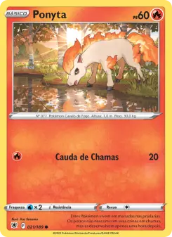Carta Ponyta da coleção Astral Radiance