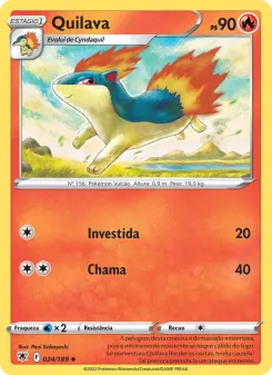 Carta Quilava da coleção Astral Radiance