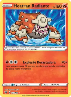 Carta Radiant Heatran da coleção Astral Radiance