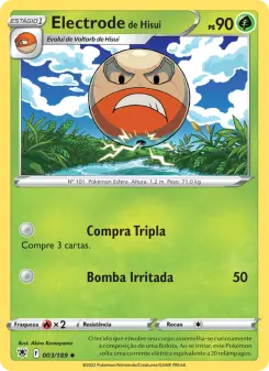 Carta Hisuian Electrode da coleção Astral Radiance
