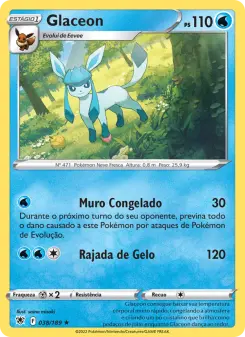 Carta Glaceon da coleção Astral Radiance
