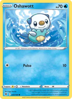 Carta Oshawott da coleção Astral Radiance