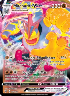 Carta Machamp VMAX da coleção Astral Radiance