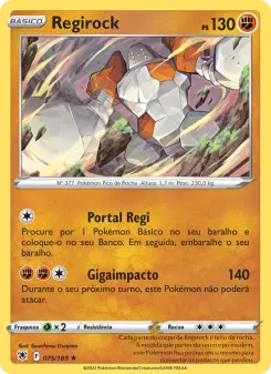 Carta Regirock da coleção Astral Radiance