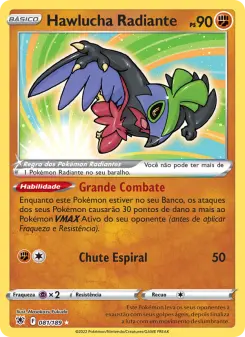 Carta Radiant Hawlucha da coleção Astral Radiance