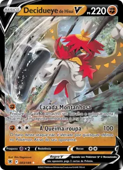 Carta Hisuian Decidueye V da coleção Astral Radiance
