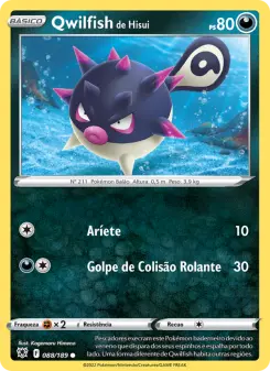 Carta Hisuian Qwilfish da coleção Astral Radiance