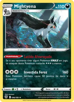 Carta Mightyena da coleção Astral Radiance