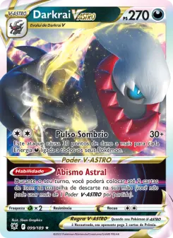 Carta Darkrai VSTAR da coleção Astral Radiance