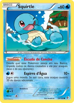 Carta Squirtle da coleção Boundaries Crossed