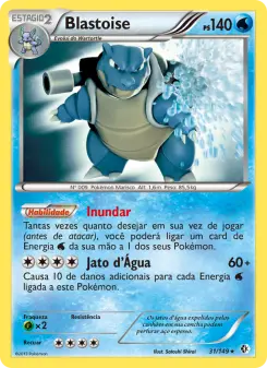 Carta Blastoise da coleção Boundaries Crossed