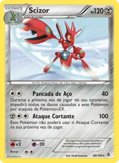 Carta Scizor da coleção Boundaries Crossed