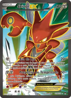 Carta Scizor EX da coleção BREAKpoint