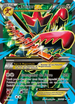 Carta M Scizor EX da coleção BREAKpoint