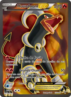 Carta Houndoom EX da coleção BREAKthrough