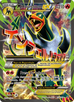 Carta M Houndoom EX da coleção BREAKthrough