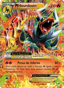 Carta M Houndoom EX da coleção BREAKthrough