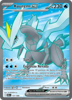 Carta Kyurem ex da coleção Black Bolt