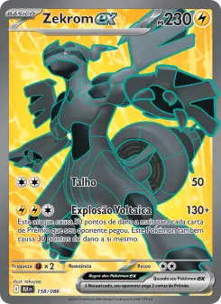 Carta Zekrom ex da coleção Black Bolt