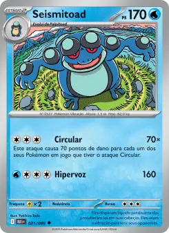 Carta Seismitoad da coleção Black Bolt