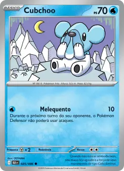 Carta Cubchoo da coleção Black Bolt