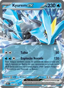 Carta Kyurem ex da coleção Black Bolt
