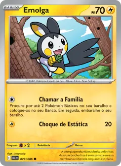 Carta Emolga da coleção Black Bolt