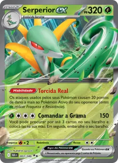 Carta Serperior ex da coleção Black Bolt