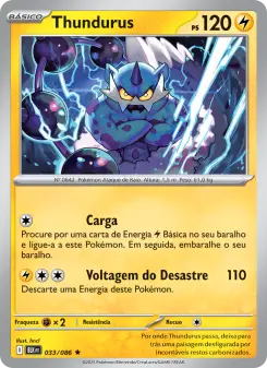 Carta Thundurus da coleção Black Bolt
