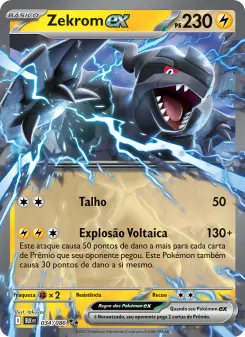 Carta Zekrom ex da coleção Black Bolt
