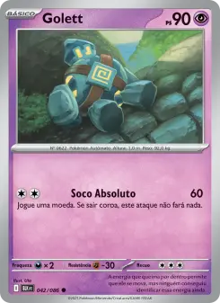 Carta Golett da coleção Black Bolt